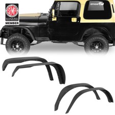 4 Pcs Fender Flares Steel Armor Guard For1987-1995 Jeep Wrangler Yj Frontrear