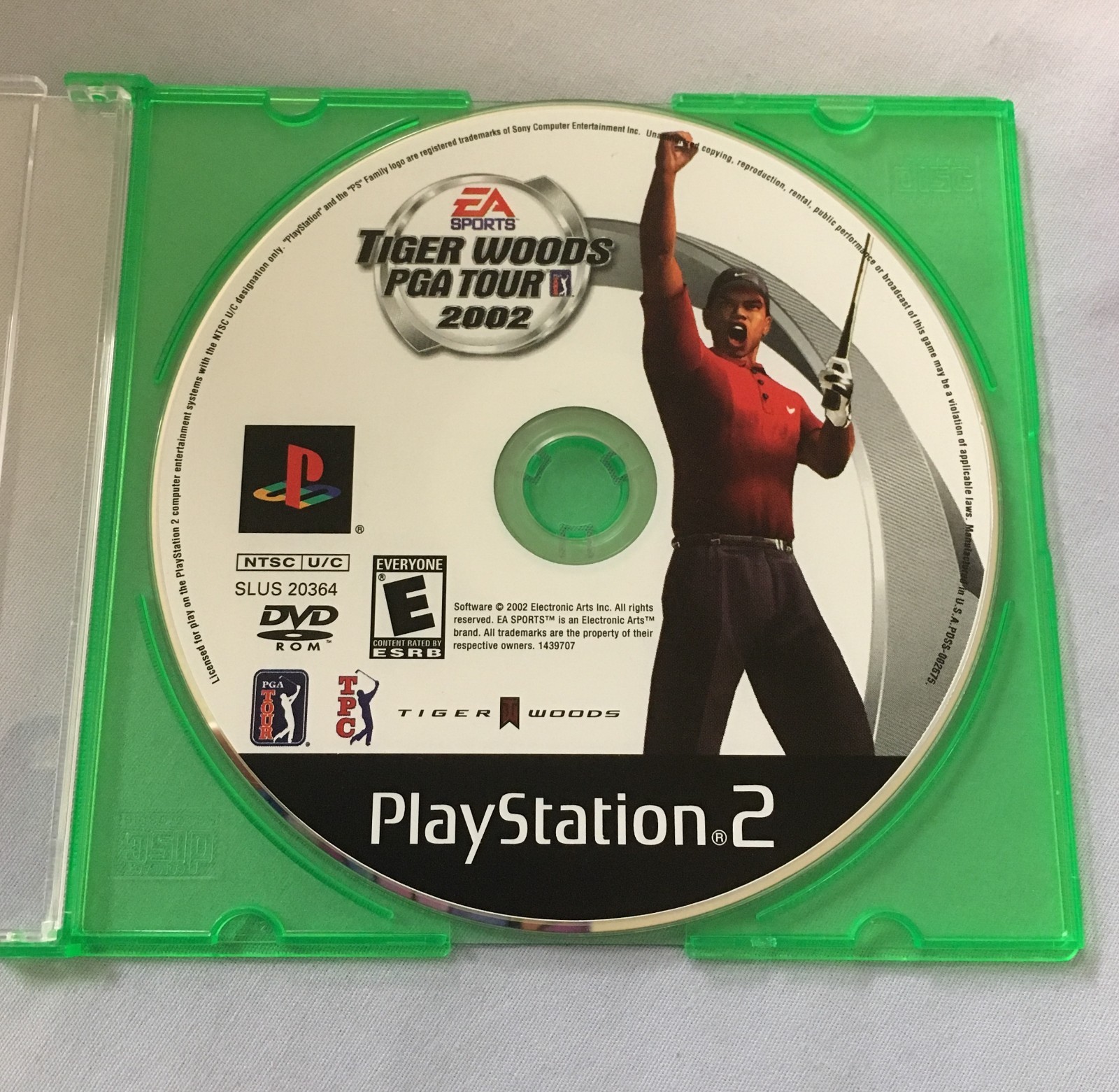 Tiger Woods PGA Tour 2002 PS2 Game 