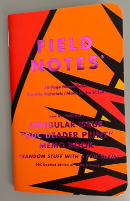Field Notes Deader Print Notebook - Fender Parallel Universe Meteora Poster