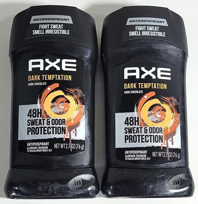 2 Pack AXE Anti Perspirant Odor & Wetness Protection Dark Temptation - 2.7 oz