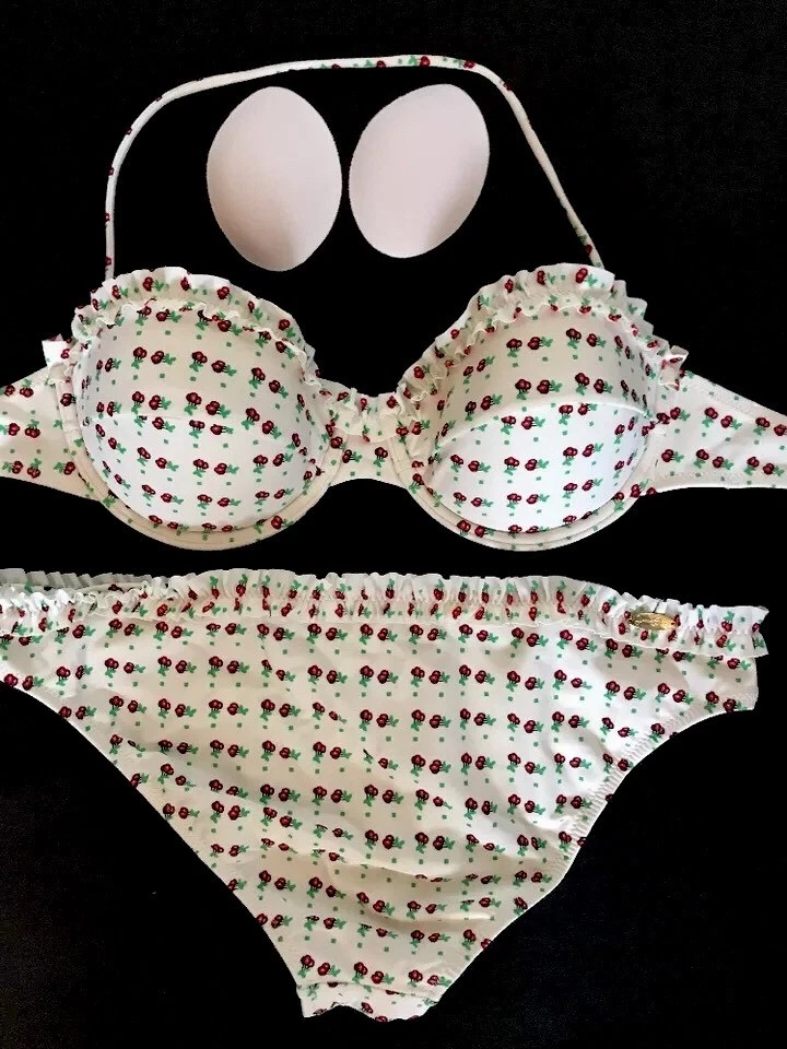 Bikini con racimos de cereza en miniatura de Jessica Simpson Underwire mediano precio de venta sugerido por el fabricante 125 USD Foto 4 de 4