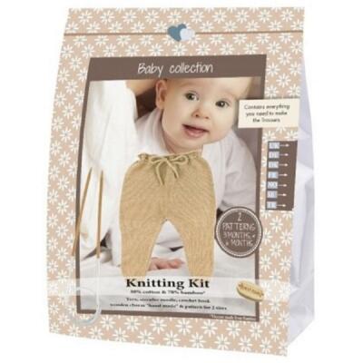 Go Handmade Strick- Und Häkelset Babyhosen - Walnuss
