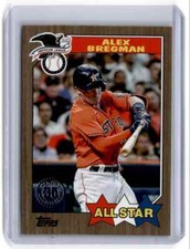 2022 Topps 1987 All Star Gold Alex Bregman 43/75 Houston Astros #87AS-28