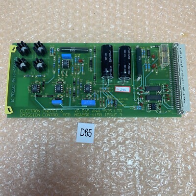 NEW- VG GAS ANALYSIS LTD Electron Energy Emission Control PCB MGA950-115B 3