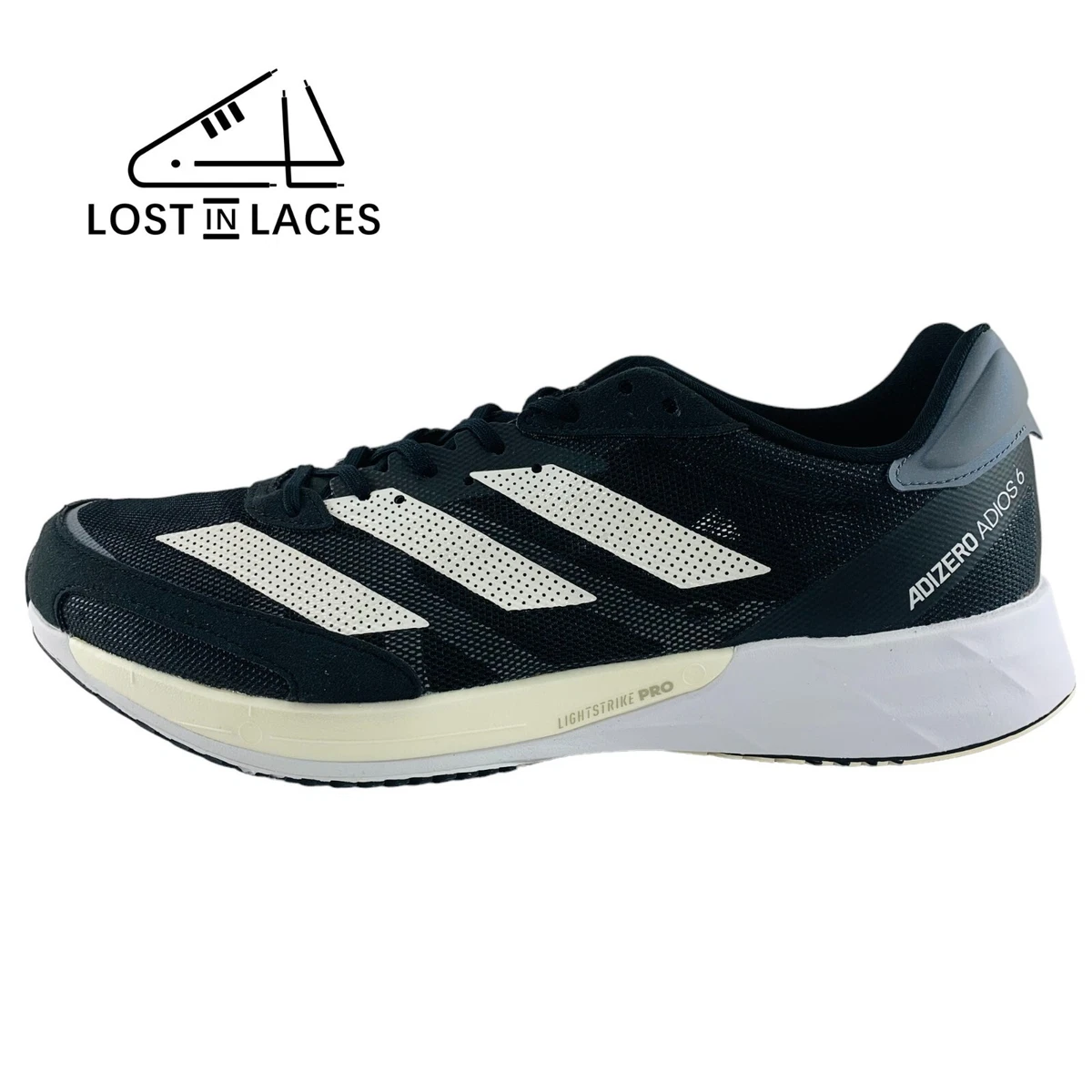 adidas men's adizero adios 6 running shoes black