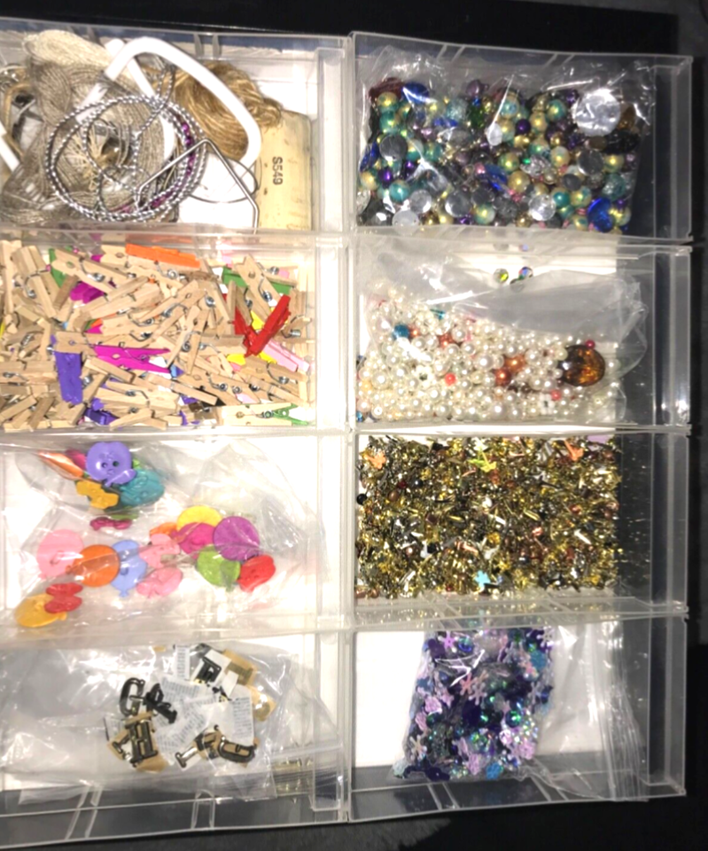 Craft declutter various craft items/ embellishment in 43 drawer