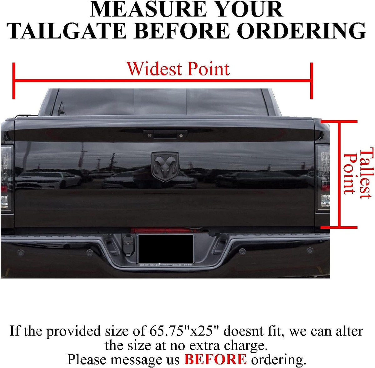 Tailgate Wrap American Flag Eagle Vinyl Graphic Decal Sticker - Foto 12