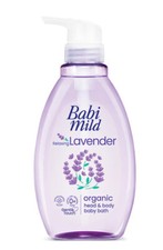 Babi Mild Organic Head Body Baby Bath Relaxing Lavender Dreamscentz 380 Ml.