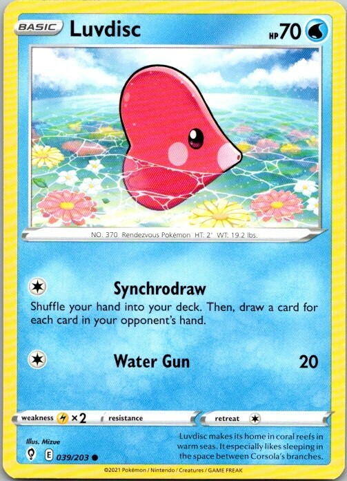 Pokemon Base Common/Uncommon Luvdisc 039/203 #1904 | eBay