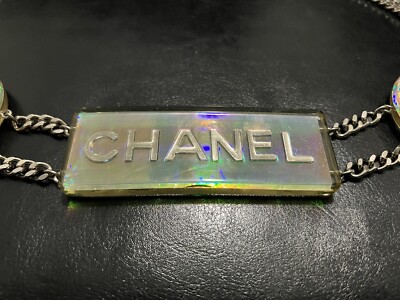 VERY RARE! Vintage Chanel Holographic Lucite Belt S/S 1997  display picture 1
