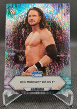 2021 Topps WWE Foilboard #7 John Morrison def. Big E wrestling card
