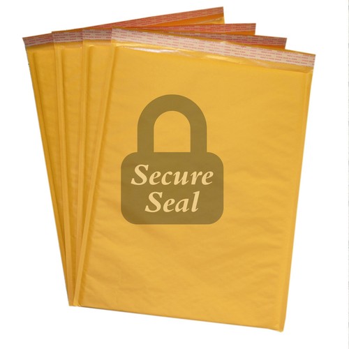 50 Pack #7 Kraft Bubble Mailers - 14.25x20 Inch Padded Envelopes - EcoSwift Recyclable