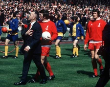 Arsenal 2 v Liverpool 1 Liverpool manager Bill Shankly leads out h- Old Photo