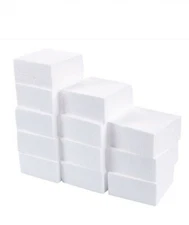 200 + Foam Blocks, Square Polystyrene Foam for Sculpture DIY "4 × 4 × 2"