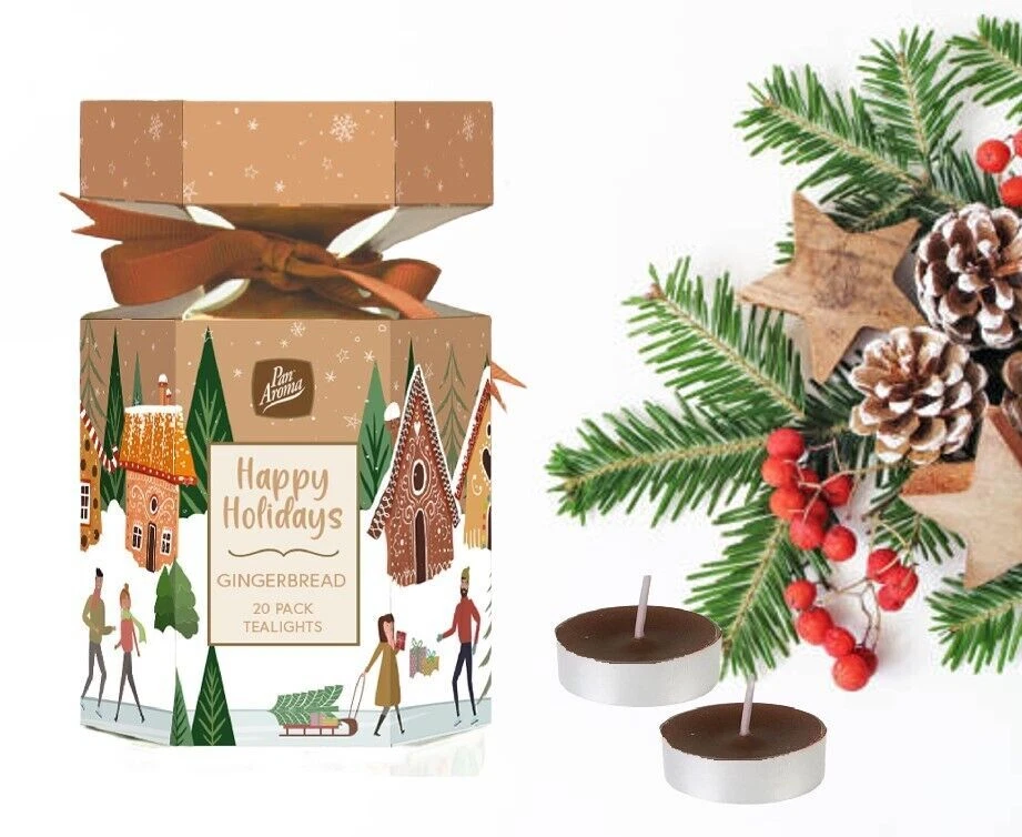 Pan Aroma Xmas Scented Tea Light Candle Crackers - Choice Festive Infused Scents - Image 2 of 4