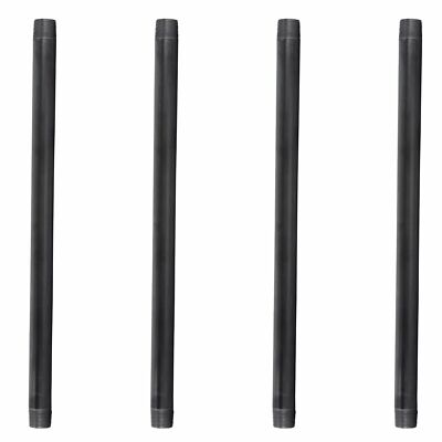 3/4 in. X 18 in. Black Pipe 4 Pack