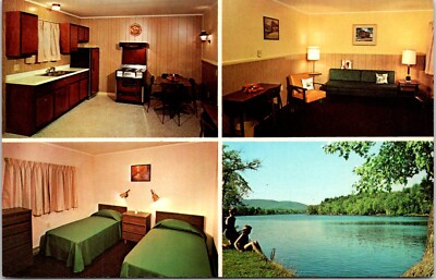 Bay View Apartments Lake Luzerne Hudson River New York Postcard B27