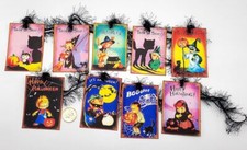 9-Halloween-Retro-Handmade-Junk Journals-Crafts-Linen Cardstock-Gift-Hang-Tags