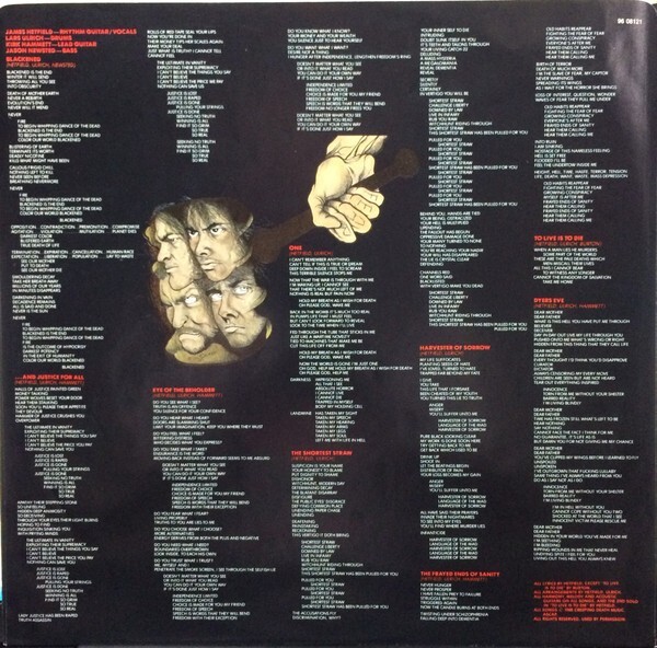 And Justice for All [LP] by Metallica (Vinyl, Sep-1988