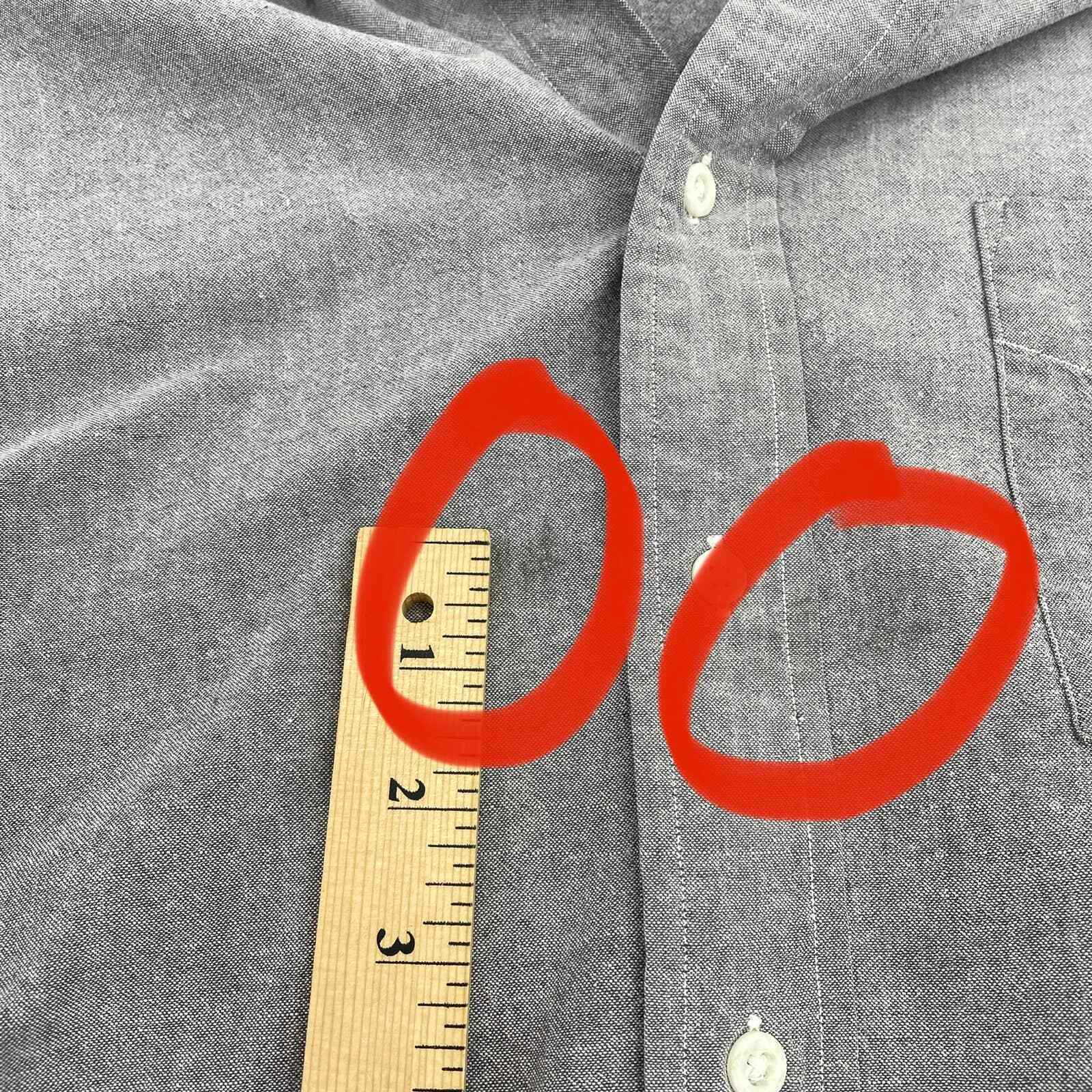 J. PETERMAN Shirt Gray Long Sleeve Business Butto… - image 7