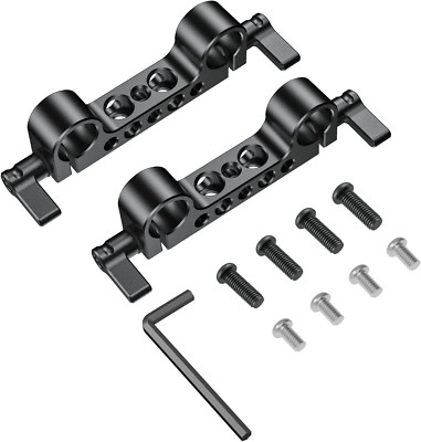 SMALLRIG, Klemme, 15 Mm Rod (2 Packungen) Mit 1/4-Zoll-Gewinde Für 15 Mm Rail Sy