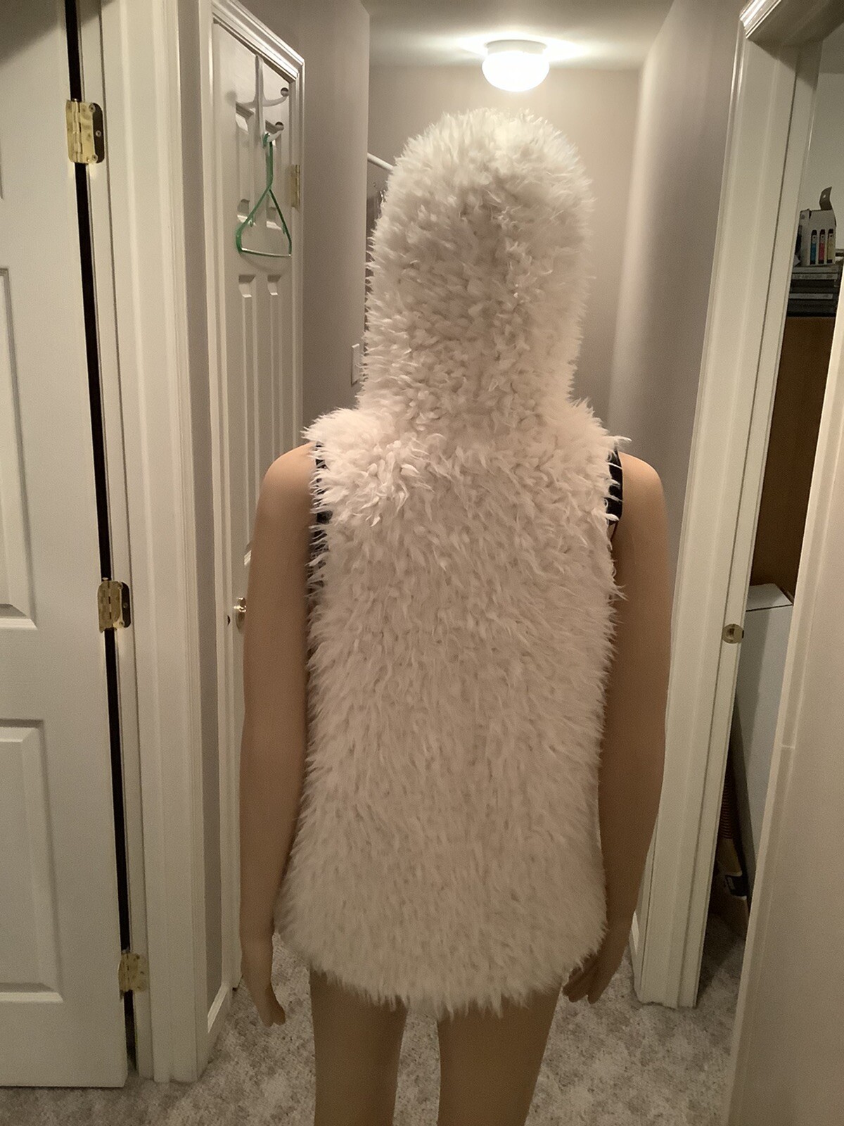 SPLENDID HOODED FAUX FUR SHERPA HIPPIE BOHO HOODED VEST SIZE 10