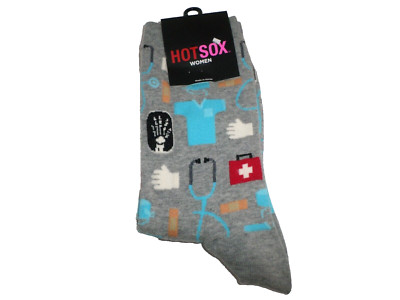 Hot Sox Women's Socks Healthcare Medical Print Multicolor Sock Size 9-11