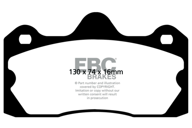 EBC for 10+ Lotus Evora 3.5 Yellowstuff Rear Brake Pads - ebcDP4060R
