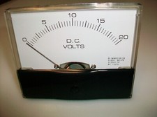 0-20 V. Dc.   Panel METER  NEW  4