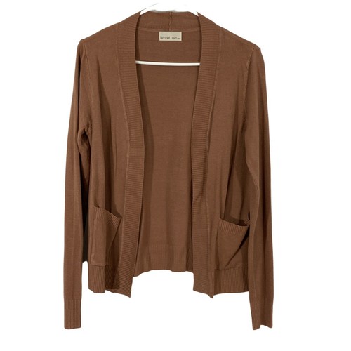 Becool Womens Brown Open Front Slouch 