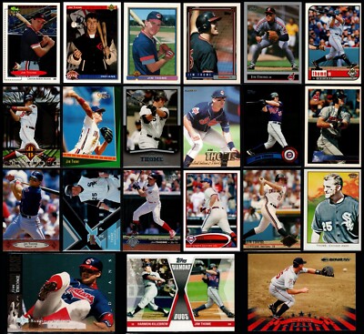 Jim Thome Lot of 21 Different Baseball Cards w/ 4 Rookie Cards & No Duplicates!