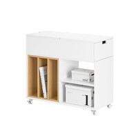 Sobuy Aktenschrank Aktenschrankwagen Druckertisch DruckerstäNder Weiß FBT134-W