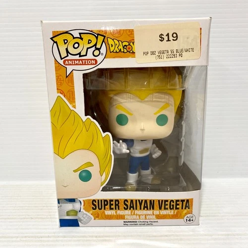 Funko Pop! Animation Dragon Ball Z: Super Saiyan Vegeta #154 Vinyl Figure - New