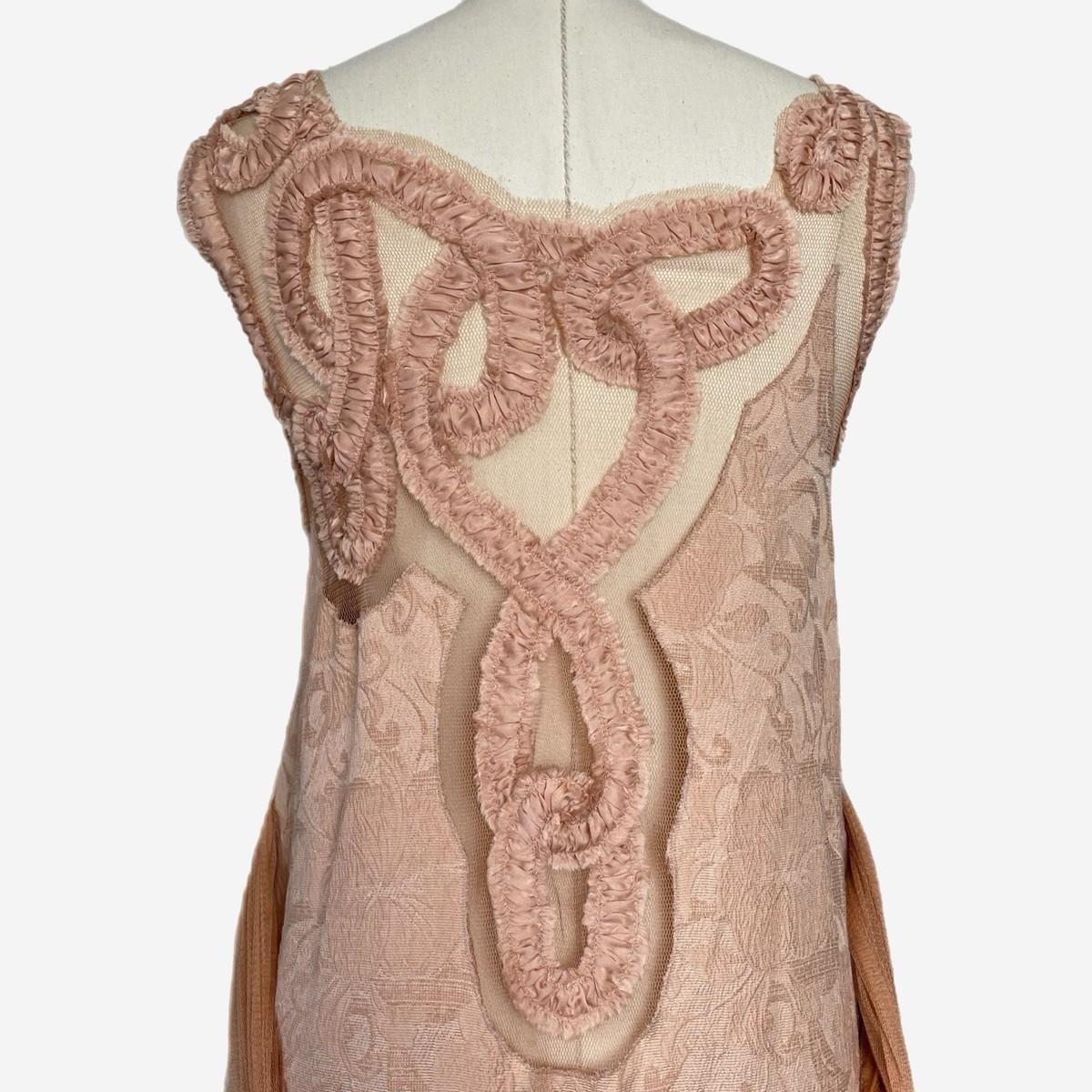Vintage Jean Paul Gaultier Femme Silk blend peach nude A-line