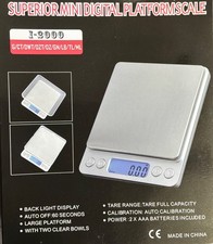 NEU Superior Mini Digitale Plattformwaage Hintergrundbeleuchtung Anzeige Tarafunktion