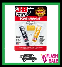 J-B Weld 8276 KwikWeld Quick Setting Steel Reinforced Epoxy 2 oz Dark Grey