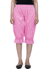 Baby Pink Cotton Women Victorian Bloomers Gothic Renaissance Edwardian Pantaloon