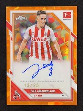 Isak Johannesson Chrome Bundesliga 2025/26 Sapphire /25 Auto