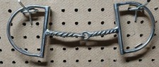 QUALITY Myler STYLE Stainless 5" Med Twisted Mouth Dee Ring Snaffle BIT w/HOOKS