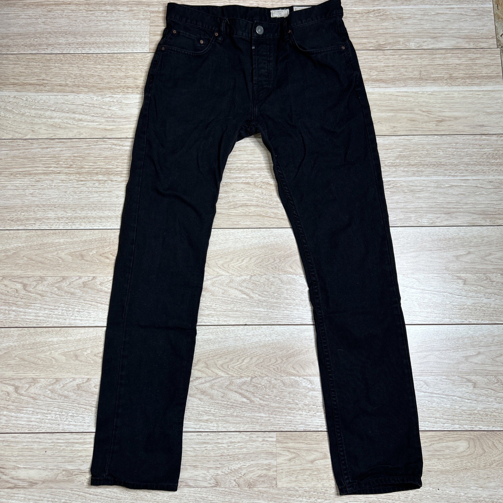 ALLSAINTS Iggy Slim Fit Washed Black Denim Sz 32