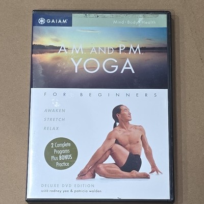 Gaiam A.M. and P.M. Yoga for Beginners DVD Rodney Yee Patricia Walden