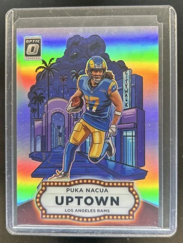 2025 Panini Donruss Optic Puka Nacua Uptown Holo Prizm #8 Rams