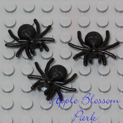 NEW Lego 3 BLACK SPIDERS -Halloween Monster Animal Insect Minifig Spider Pet Lot