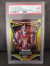 2024 Panini Certified - Certified Rookies Jayden Daniels #4 Mirror Gold /25 (RC)