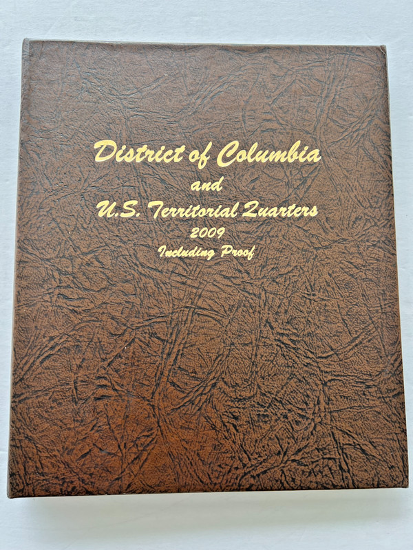 2009-PDS DC & U.S. Territories Dansco 8145 Album 18-Coin Set