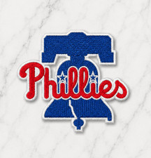 PHILIDELPHIA PHILLIES LOGO RETRO EMBROIDERED IRON ON PATCH 3"X3" FREE SHIPPING