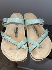Birkenstock MAYARI Metallic Stones Aqua Women  s Size 37 Sandals
