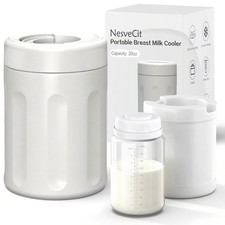 Portable Breast Milk Cooler, 24H Chill Medical-Grade 316L Stainless Steel, 2-...