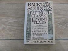 Back to the Sources by Barry W. Holtz (1986, Trade Paperback)