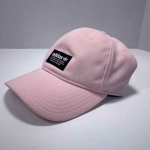 Adidas Hat Pink Adjustable Baseball Cap Classic Trefoil Logo Casual Sport - Image 2 of 4